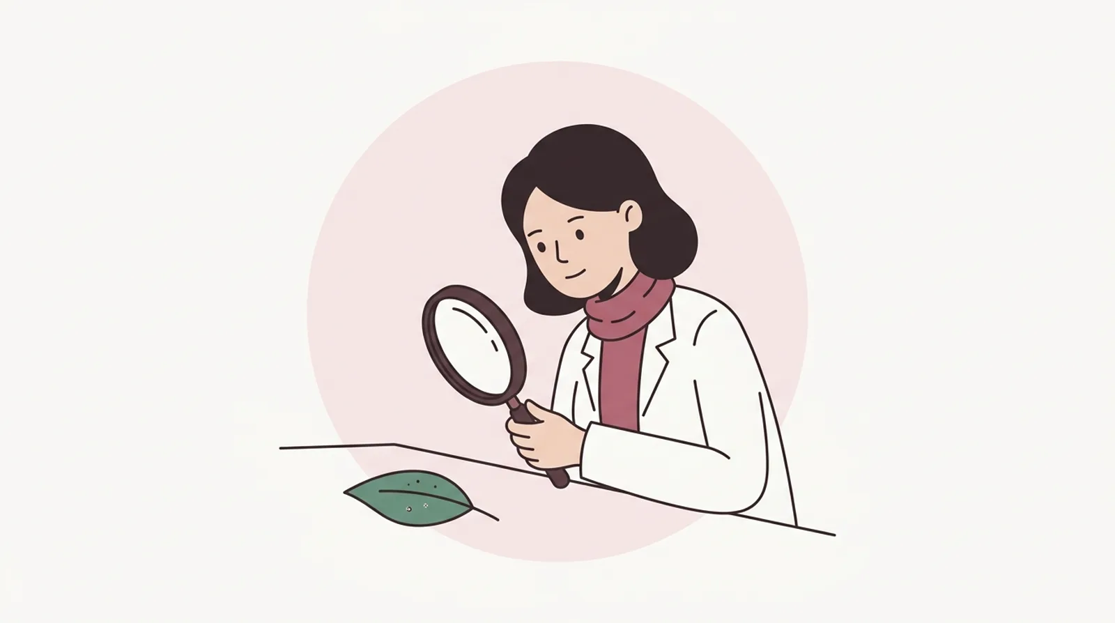 できもの（イボ・ほくろ等）の種類と見分け方の場面イラスト