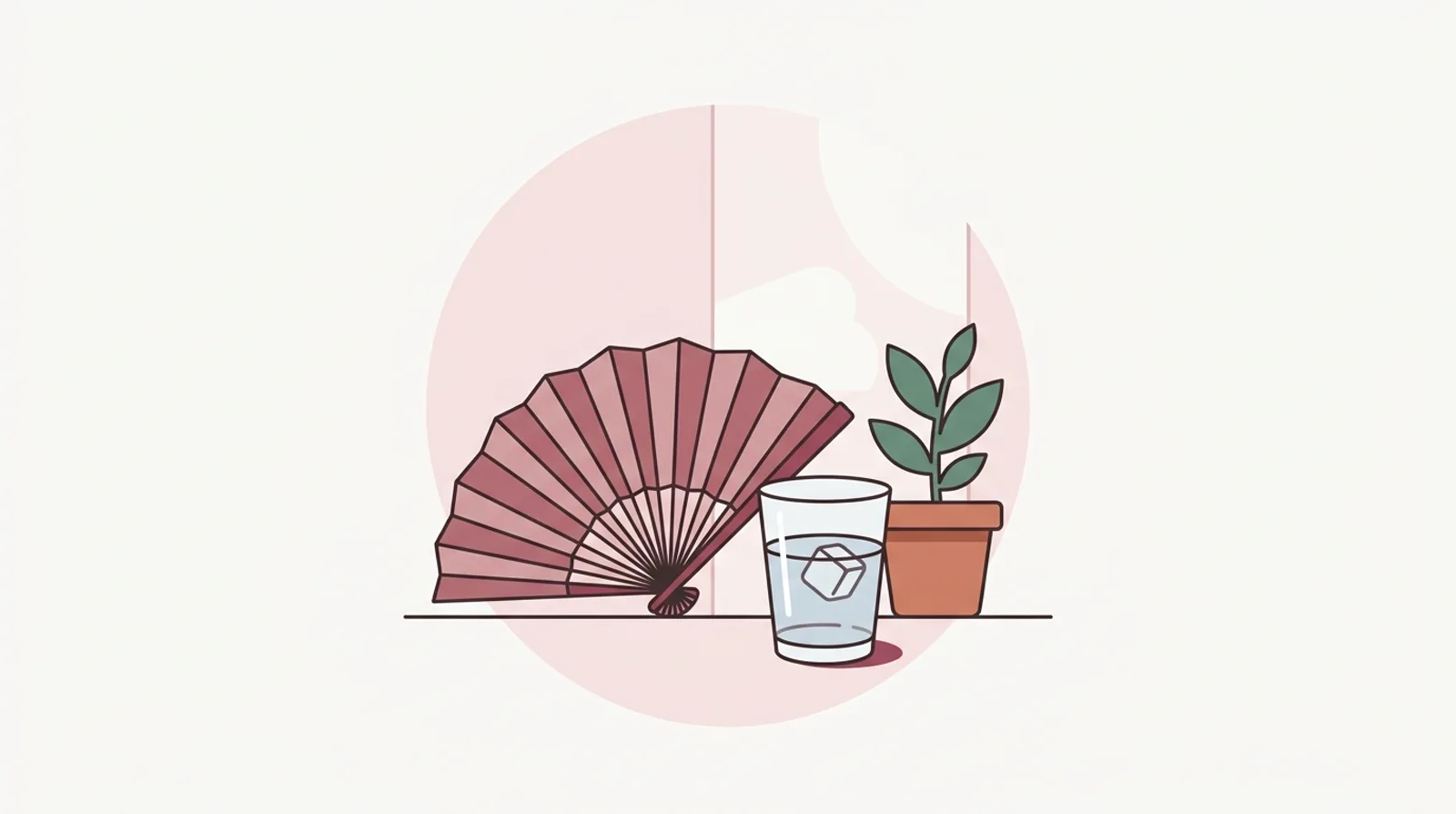 赤ら顔の種類と見分け方の場面イラスト